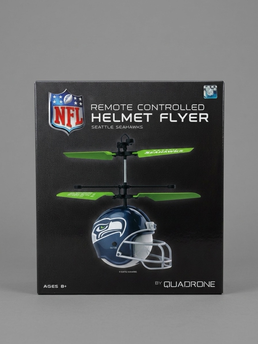 NFL Seattle Seahawks Remote Controlled Helmet Flyer Mini RC Helicopter NIB